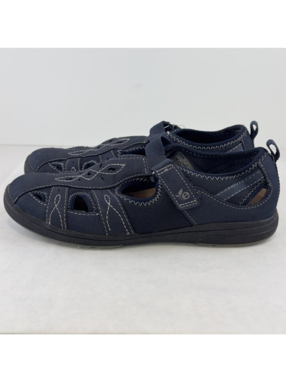 Earth Origins Eliah Fisherman Sandals Womens Size 10M Navy Blue Marine Closed - Picture 4 of 14
